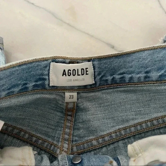 AGOLDE Riley High Rise Organic Cotton Jeans Size B777 - Picture 4 of 7